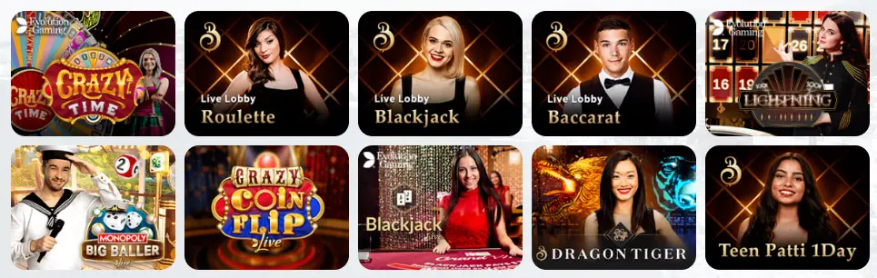 Jeux de casino en direct Billy Bets Casino
