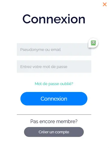 Connexion des membres du Billy Bets Casino