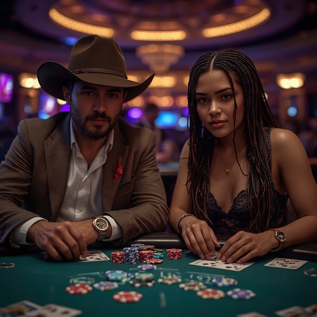 photo de deux personnes jouant au poker chez Billy Bets Casino
